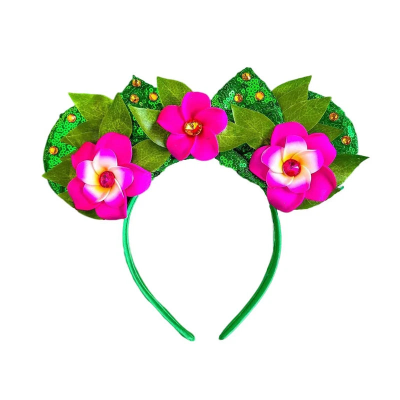 Sparkly Sequin Bow Ear Headband – Cute Cosplay & Party Hair Accessory