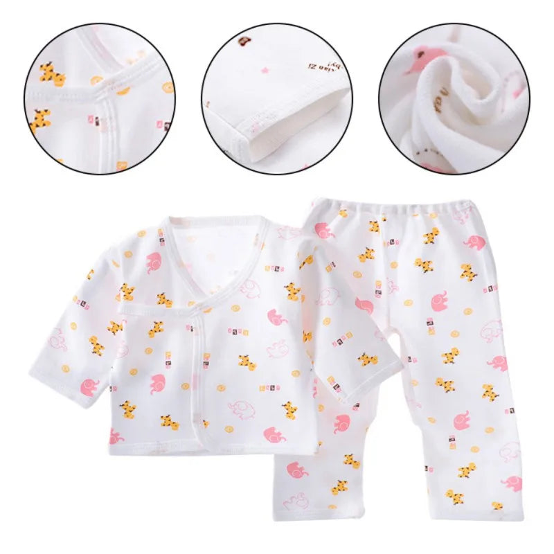 Newborn Hedgehog Outfit – 5PCS Pure Cotton Baby Clothing Set (0-3M)