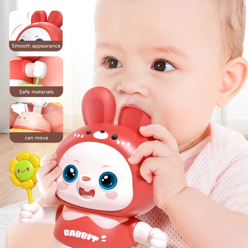 Cute Rabbit Electronic Pet – Musical Light-Up Walking Toy for Kids 3+