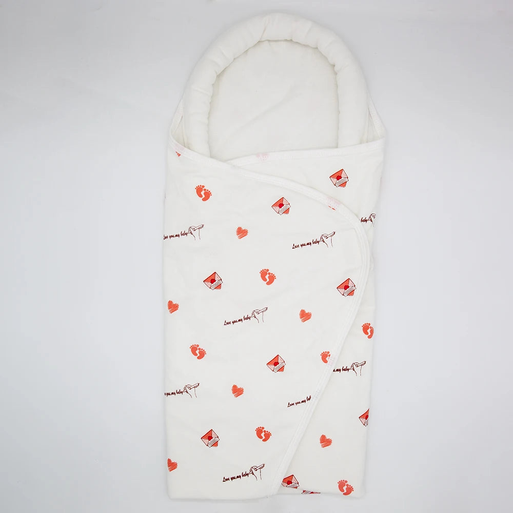 Newborn Swaddle Wrap – Cotton, Breathable, Head Protection