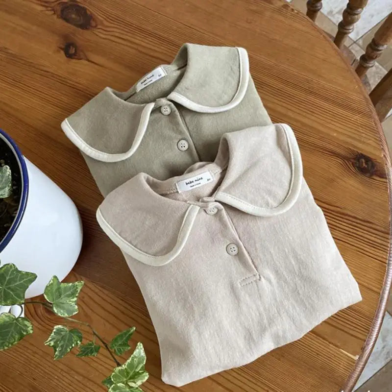 Baby Long Sleeve Bodysuit – Loose Cotton Jumpsuit for Boys & Girls (0-24M)