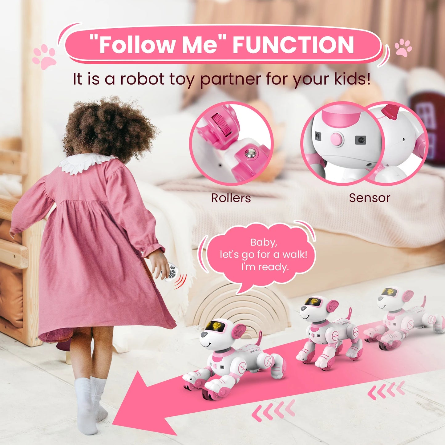 RC Robot Dog – Programmable Interactive Singing & Dancing Pet Toy