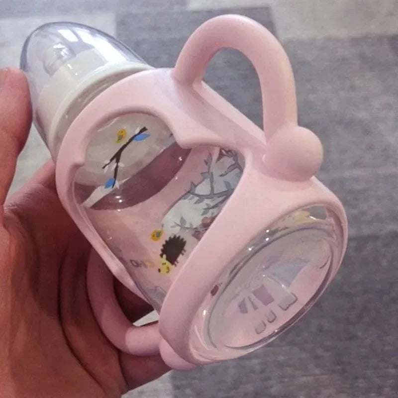 Silicone Baby Bottle Handle – Heat-Resistant Grip for Wide-Mouth Bottles
