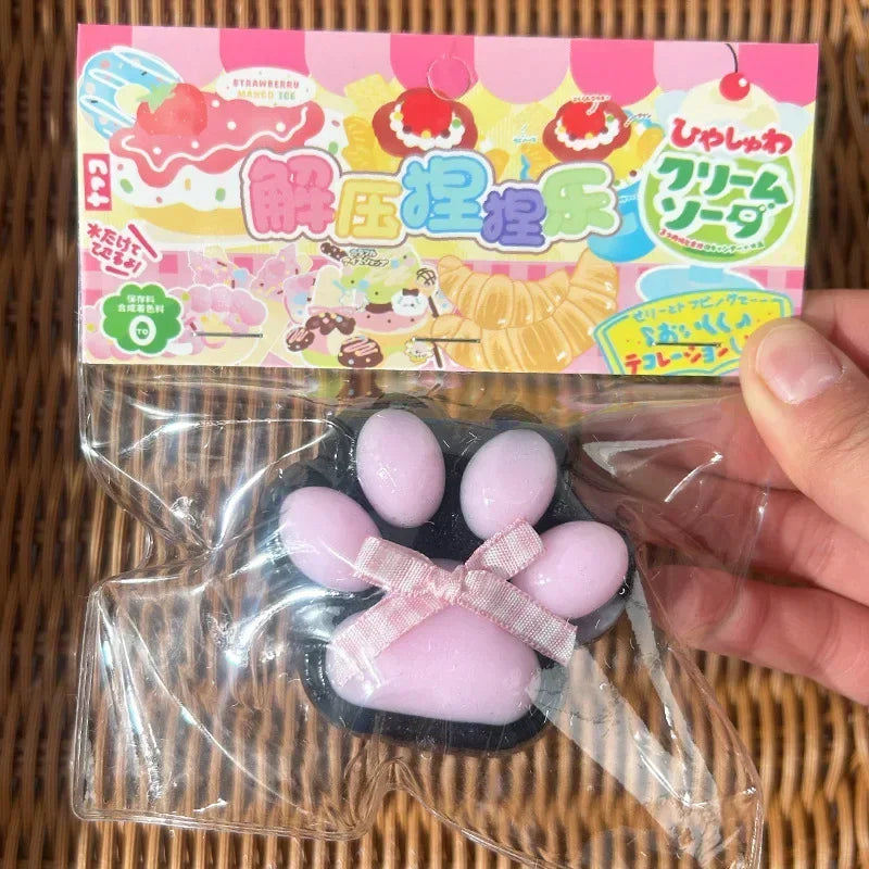 Cat Paw Mochi Squishy – Soft Silicone Stress Relief Toy