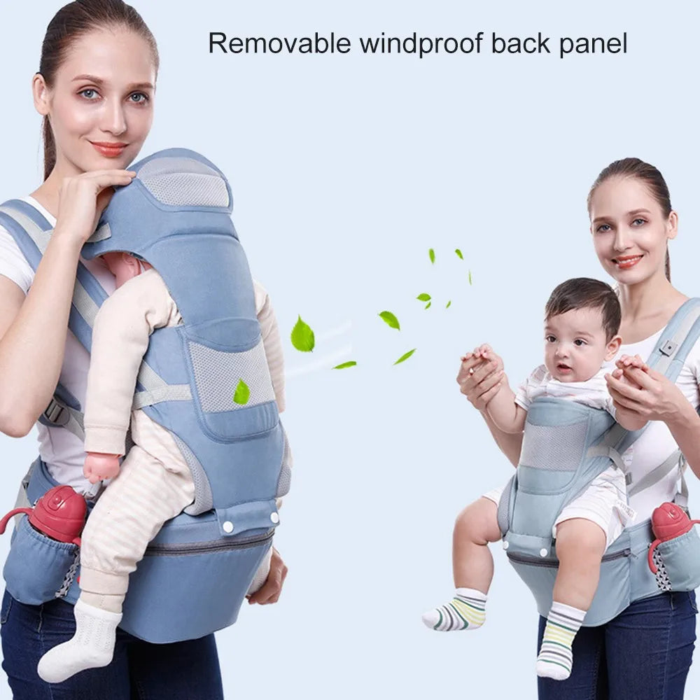 Baby Carrier Waist Stool – Ergonomic Hipseat with Storage Bag and Sling