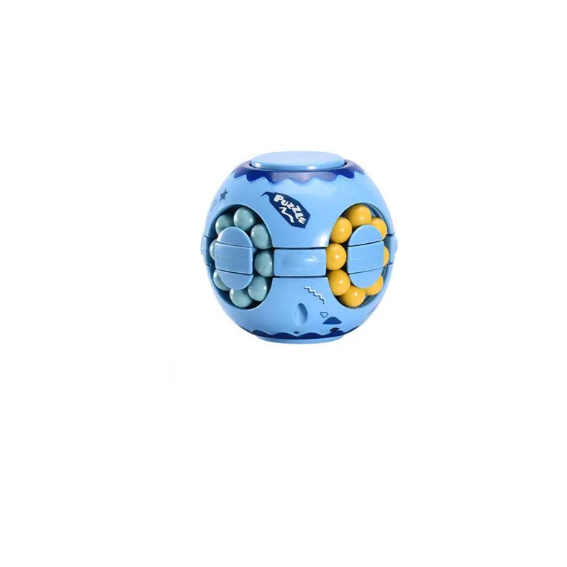 Rotating Bean Fidget Cube – Educational Finger Gyro Toy for Kids