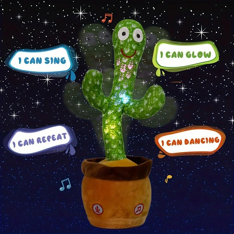 Talking Dancing Cactus – Light-Up Mimicking & Singing Toy for Kids