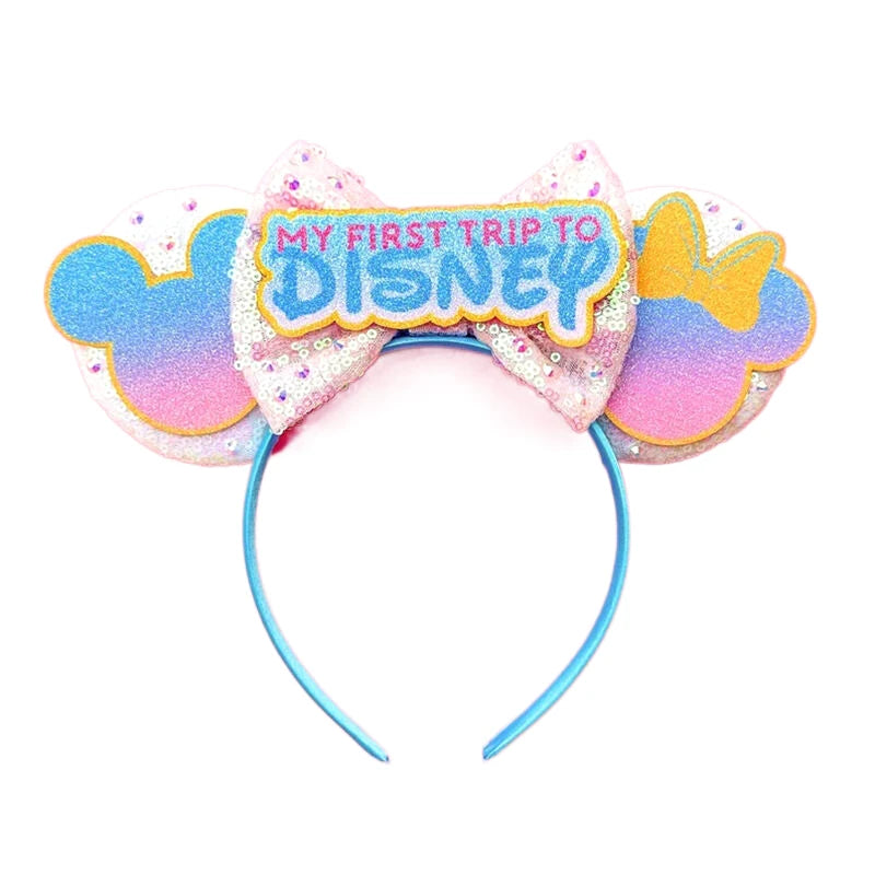 Sparkly Sequin Bow Ear Headband – Cute Cosplay & Party Hair Accessory