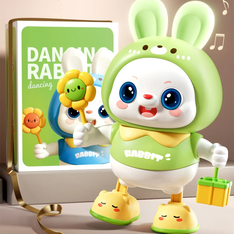 Cute Rabbit Electronic Pet – Musical Light-Up Walking Toy for Kids 3+