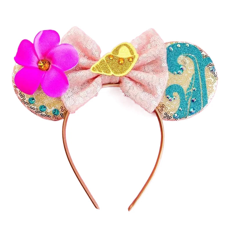 Sparkly Sequin Bow Ear Headband – Cute Cosplay & Party Hair Accessory