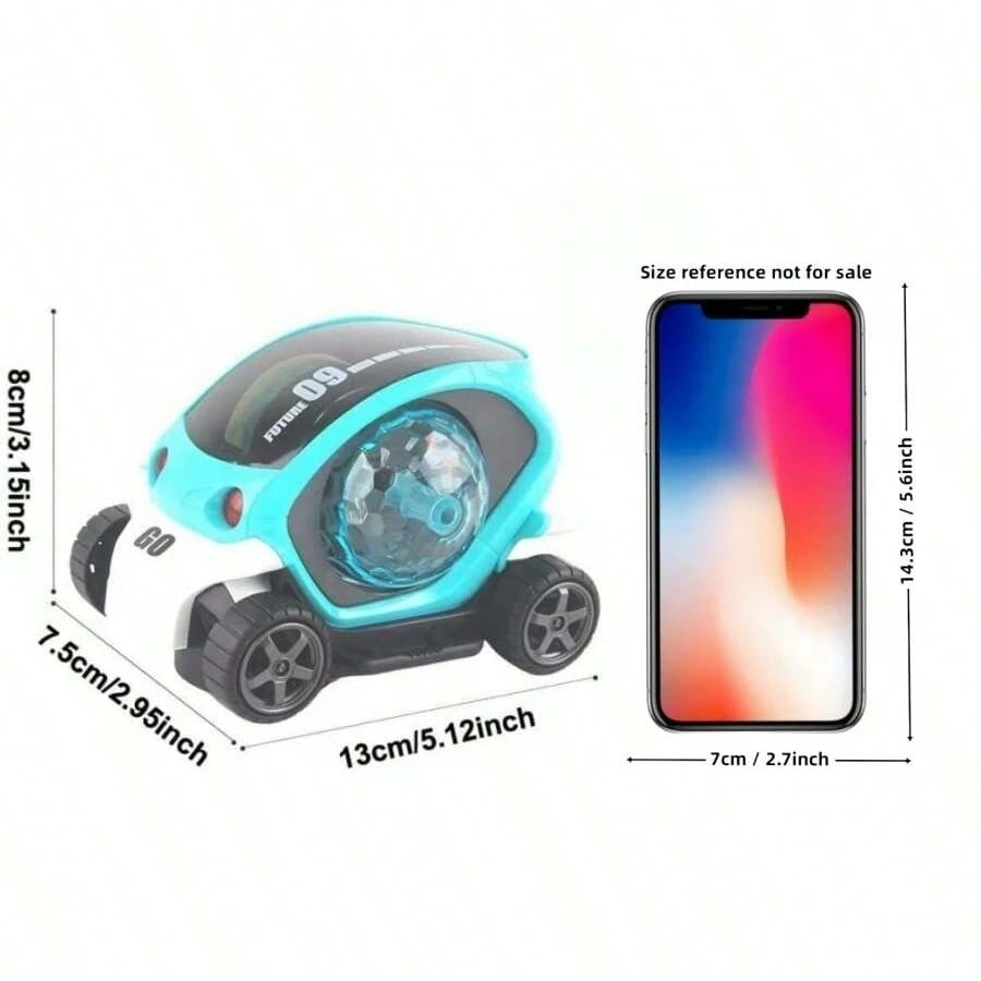 3D Rotating Musical Car – Electric Light-Up Auto-Spinning Toy for Kids