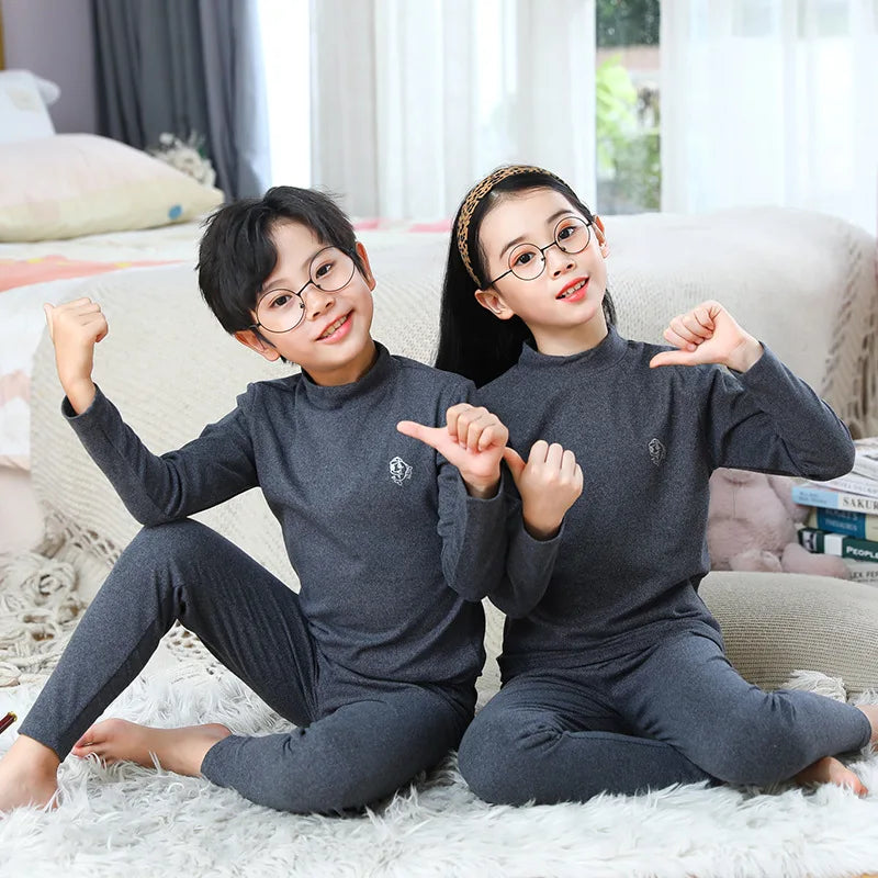 Thermal Pajama Set – Warm Sleepwear for Kids in Candy Colors