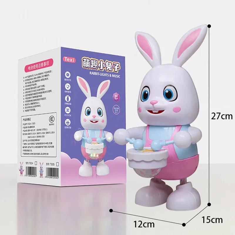 Dancing Robot Bunny – Musical LED Electric Pet Toy for Kids