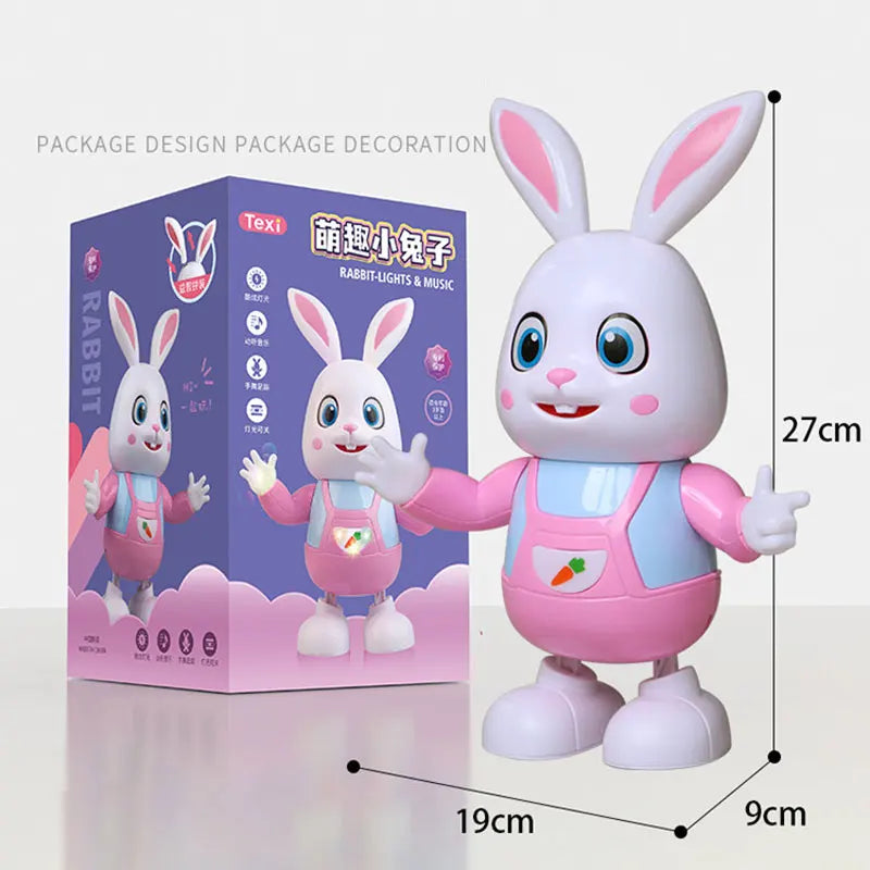 Dancing Robot Bunny – Musical LED Electric Pet Toy for Kids