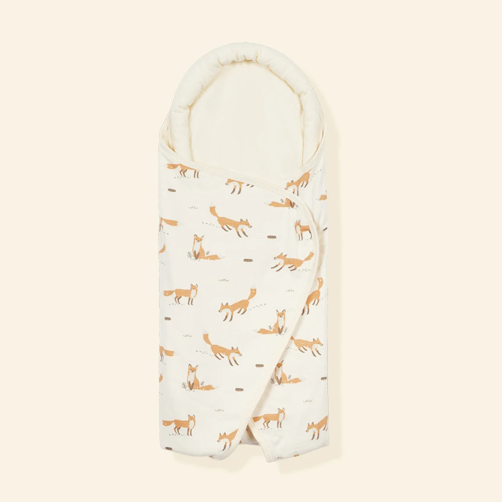 Newborn Swaddle Wrap – Cotton, Breathable, Head Protection