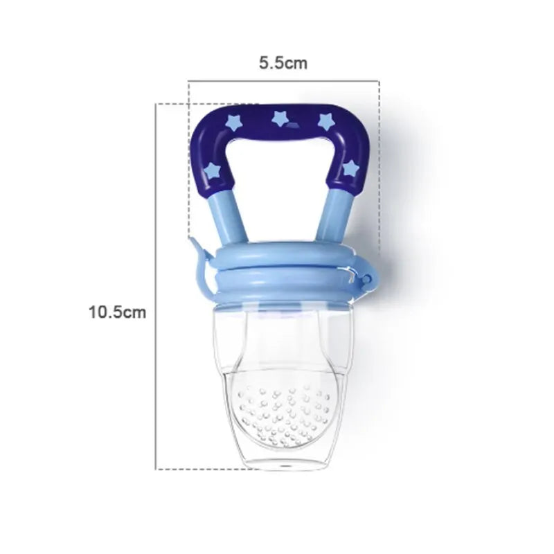 3PCS Newborn Food Feeder – Silicone Pacifier & Spoon for Baby Feeding