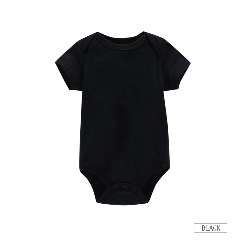 3PCS Baby Bodysuit Set – Soft Cotton Summer Rompers for Newborns