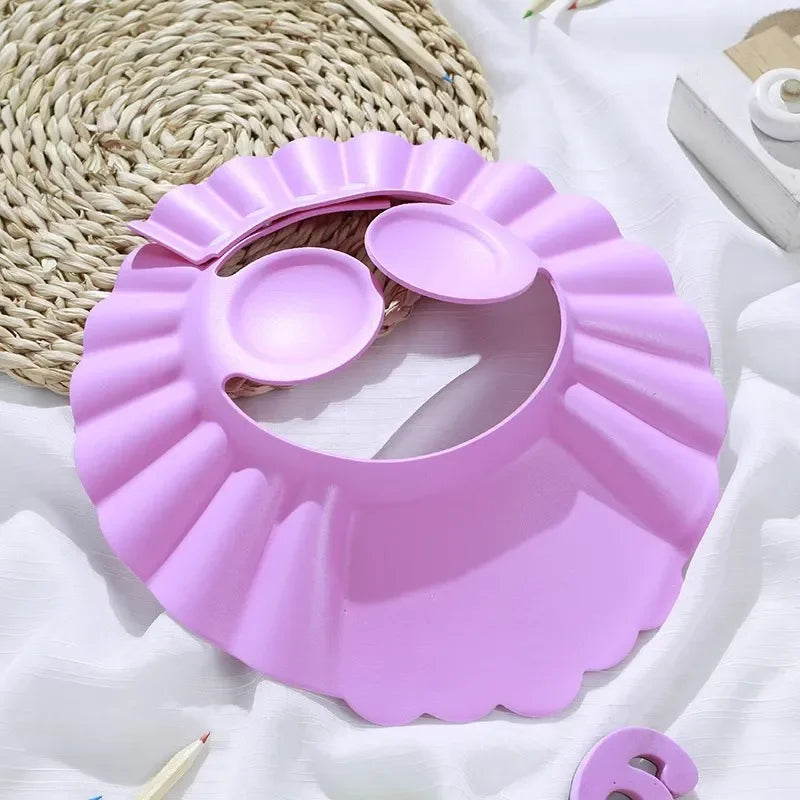 2Pcs Adjustable Waterproof Baby Shower Caps – Protect Eyes & Ears During Bath Time