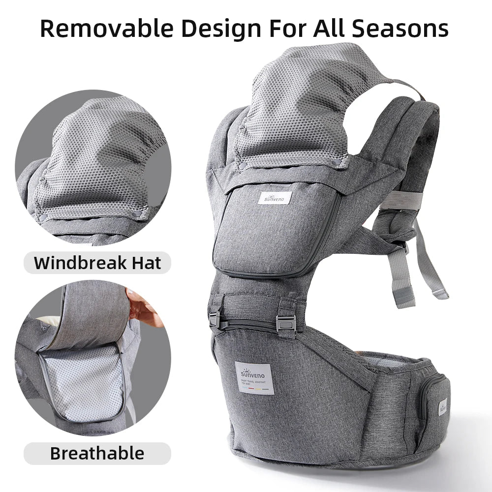 Sunveno Baby Carrier – Infant Hip Seat Sling Backpack for Newborns