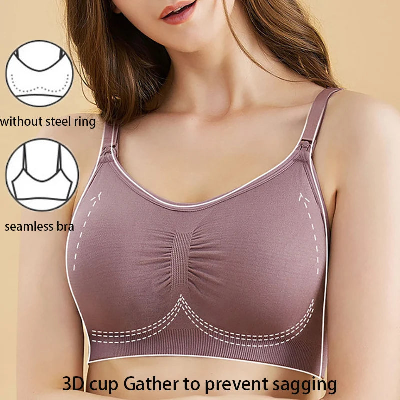 Hands-Free Pumping & Nursing Bra – All-Day Maternity Comfort