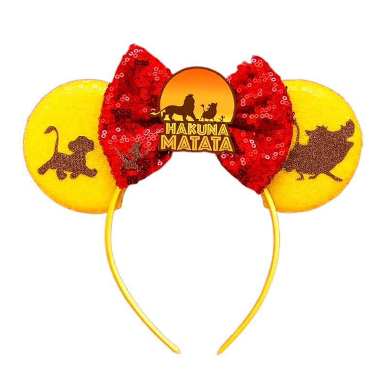 Sparkly Sequin Bow Ear Headband – Cute Cosplay & Party Hair Accessory