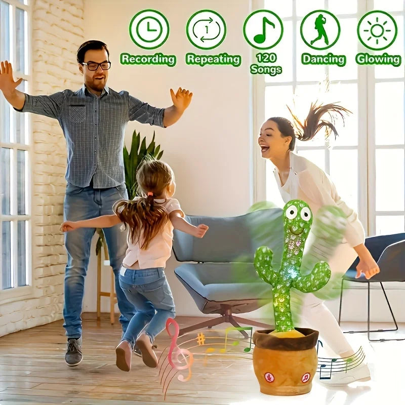 Talking Dancing Cactus – Light-Up Mimicking & Singing Toy for Kids