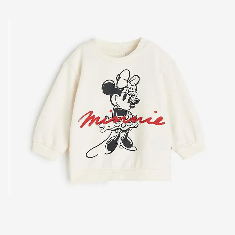 Minnie Girls 2-Piece Full Print Sweatshirt & Pants Set