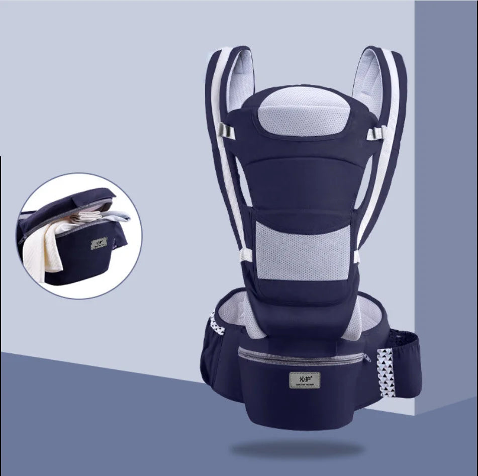 Baby Carrier Waist Stool – Ergonomic Hipseat with Storage Bag and Sling