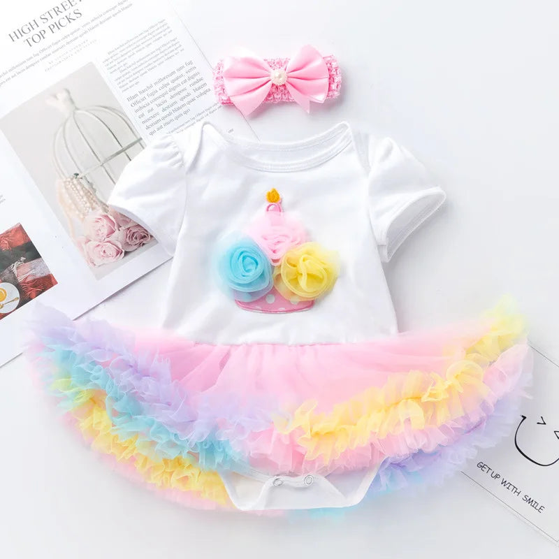 Baby Girl Summer Outfit – Short Sleeve Top & Skirt 2-Piece Set