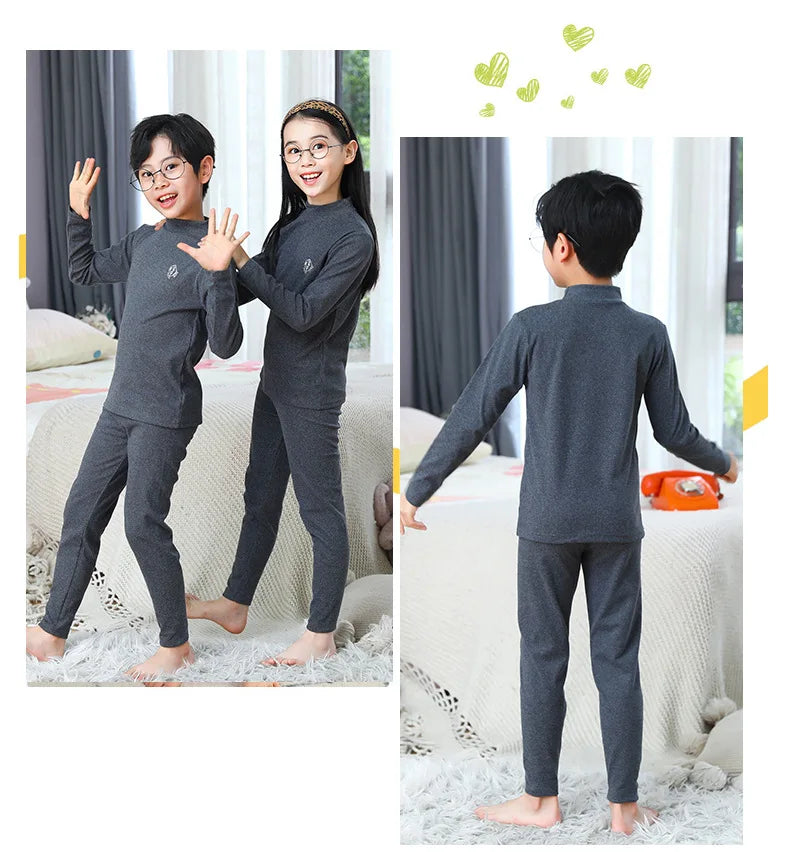 Thermal Pajama Set – Warm Sleepwear for Kids in Candy Colors