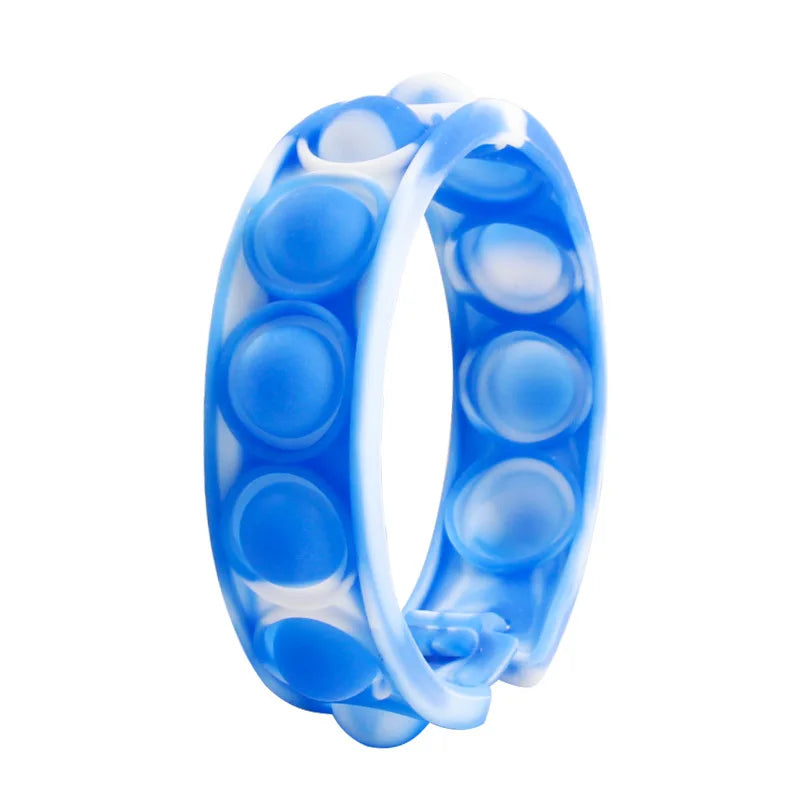 Pop Bubble Fidget Bracelet – Colorful Silicone Sensory Toy for Stress & Anxiety Relief