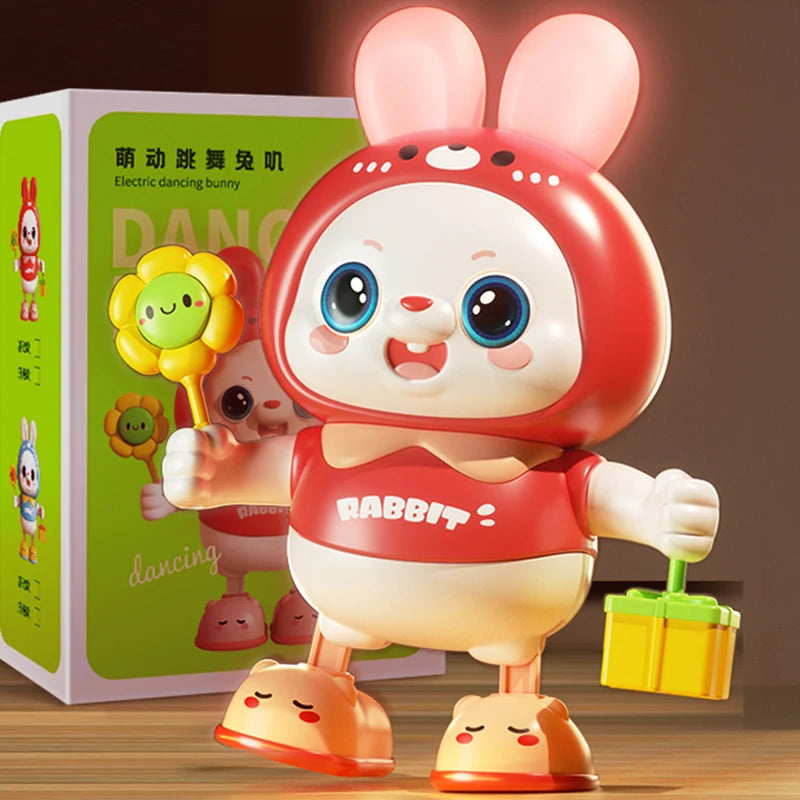 Cute Rabbit Electronic Pet – Musical Light-Up Walking Toy for Kids 3+