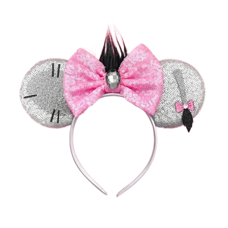 Sparkly Sequin Bow Ear Headband – Cute Cosplay & Party Hair Accessory