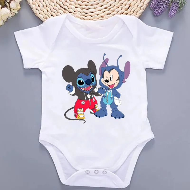 Kawaii Print Summer Baby Bodysuit – 100% Cotton One-Piece Jumpsuit
