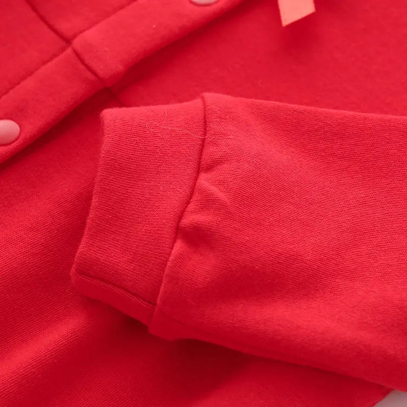 Full Moon Baby Outfit – Red Newborn Romper for 1-Year-Old Princess
