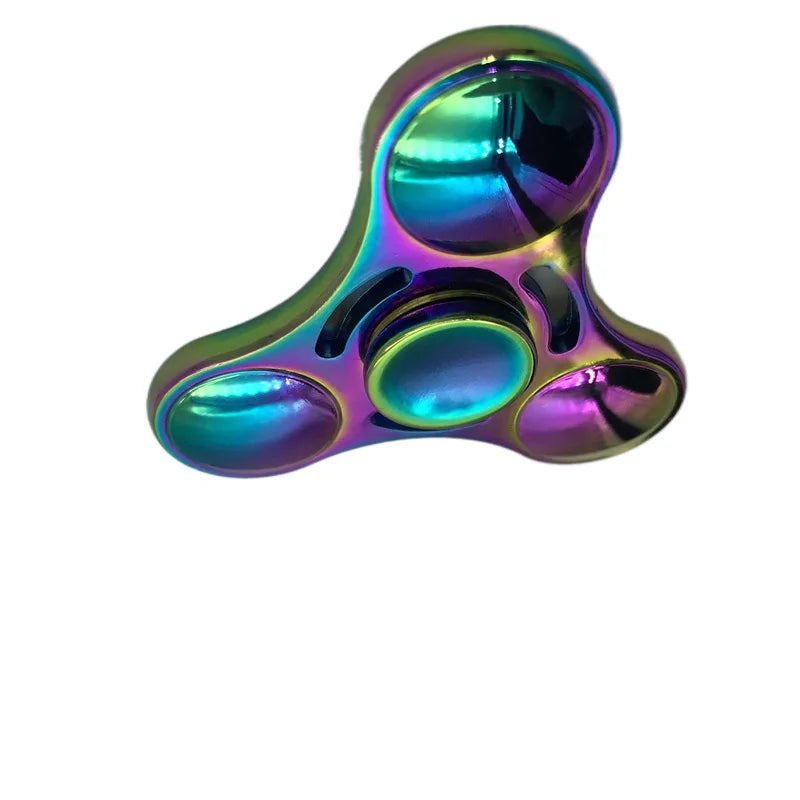 Rainbow Metal UFO Spinner – Handheld Stress Relief Toy