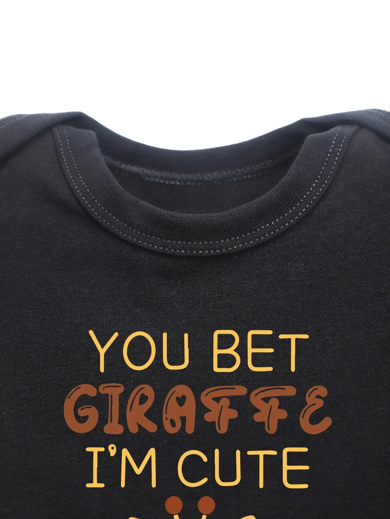 Cute Baby Jumpsuit – Cartoon Giraffe Print Summer Onesie for Boys & Girls