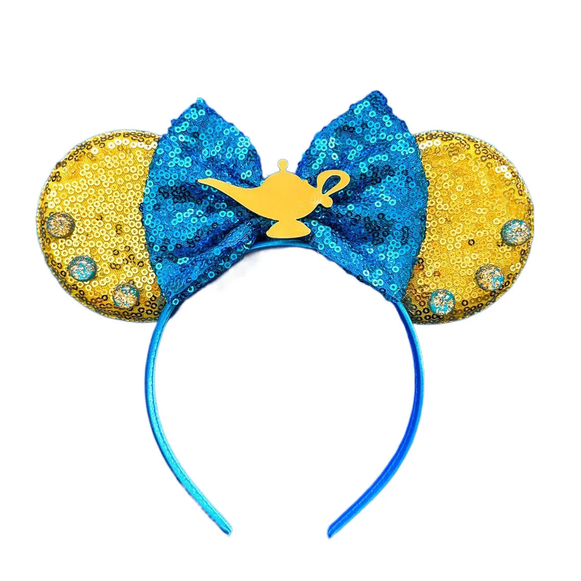 Sparkly Sequin Bow Ear Headband – Cute Cosplay & Party Hair Accessory