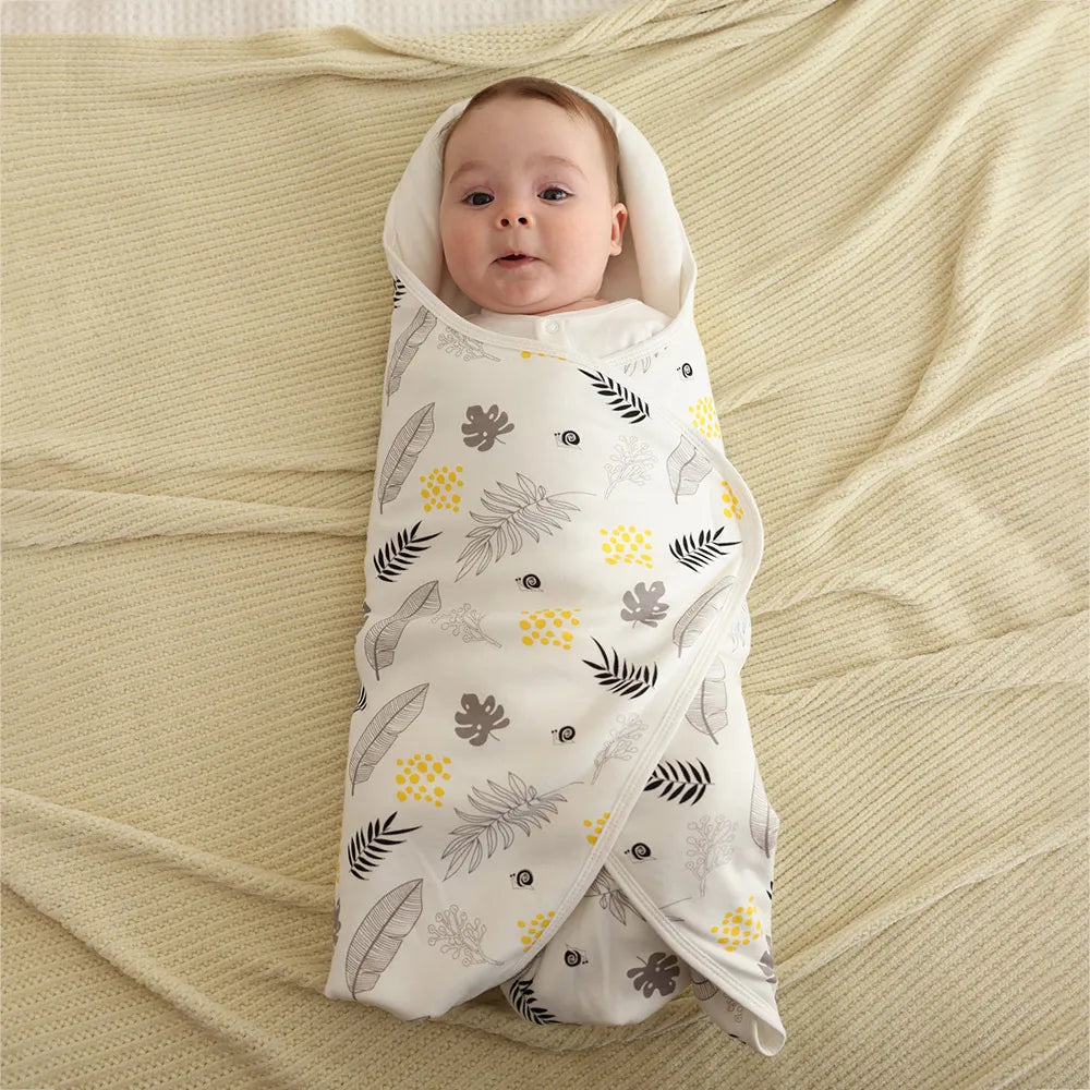 Newborn Swaddle Wrap – Cotton, Breathable, Head Protection