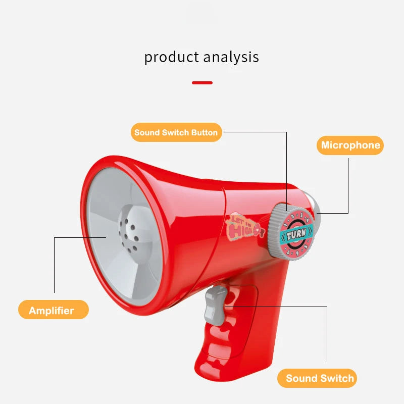 Kids' Voice Changer Megaphone – Fun Handheld Recording & Sound Effect Toy