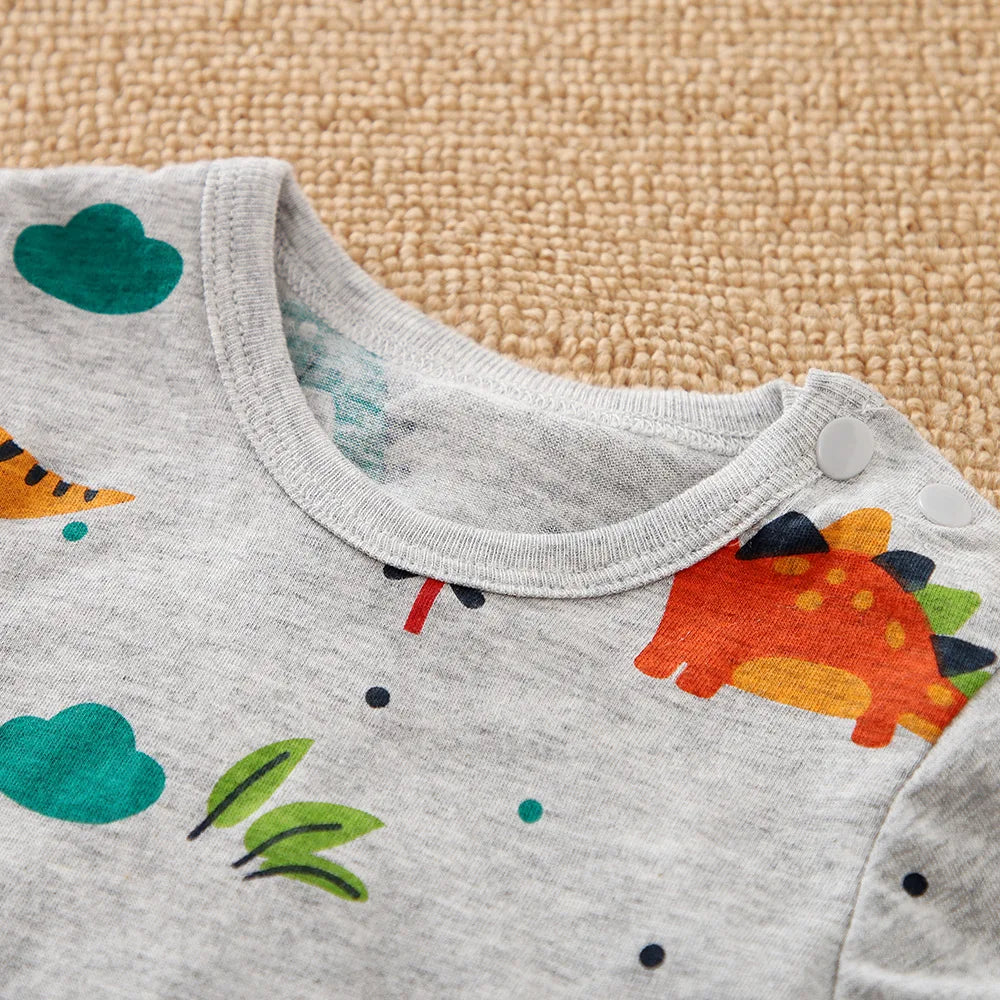Designer Baby Onesie – 100% Cotton Long Sleeve with Black & White Cow Print