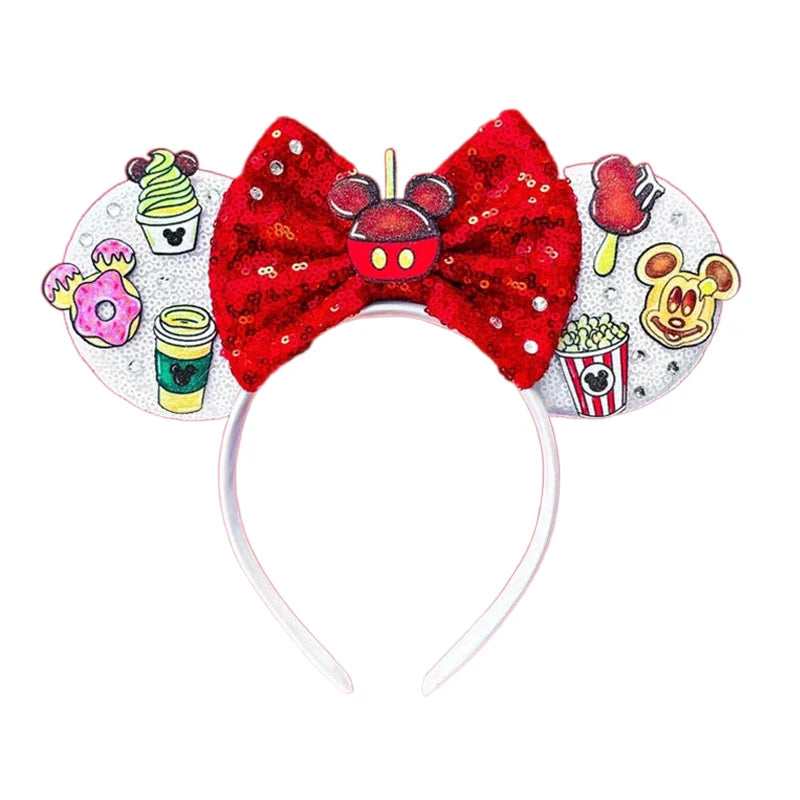 Sparkly Sequin Bow Ear Headband – Cute Cosplay & Party Hair Accessory