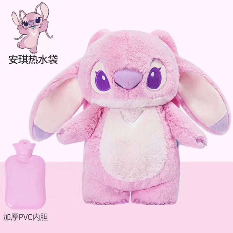 Stitch Plush Hot Water Bottle – Cozy Hand Warmer & Gift for Women