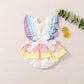 0-18M Baby Girl Birthday Romper – Ruffle Rainbow Jumpsuit