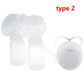 Electric Breast Pump Single/Double with Milk Bottle USB Powered BPA-Free Baby Feeding