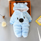 Winter Baby Footies – Warm Cotton Outfit for Newborns (3-12M)