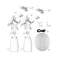 Electric Breast Pump Single/Double with Milk Bottle USB Powered BPA-Free Baby Feeding