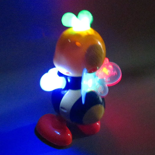 Cartoon Bee Electronic Toy – Singing & Dancing Light-Up Musical Pet