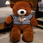 Bow Bear Plush – Soft Stuffed Teddy in Sweater Gift