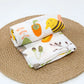 110cm Cotton Gauze Baby Blanket – Double Layer, Soft Animal Print Towel Cover